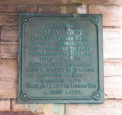 The Old Sally Port plaque.