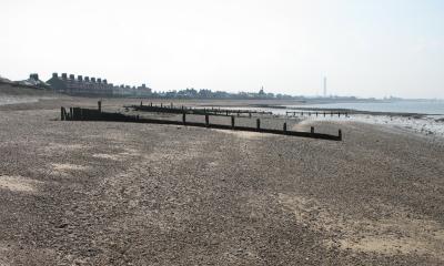 Looking towards Sheerness town from the ramp.