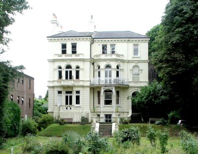Large house near Richmond railway bridge.