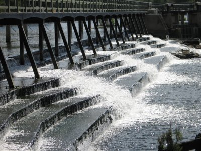 The weir.