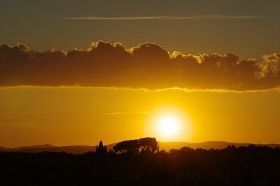 Sunset near Manciano