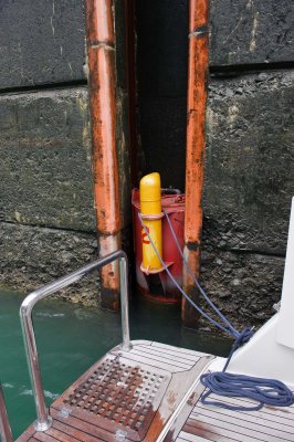 St. Lawrence Seaway Lock - floating bollard