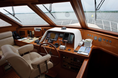 View from Duet's interior helm station
