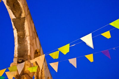 arches and flags