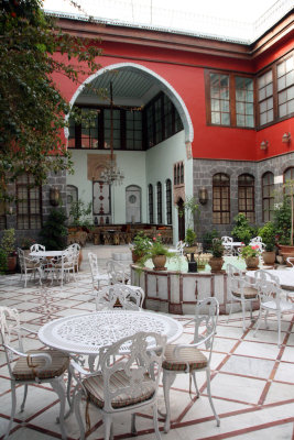 Talisman Hotel courtyard