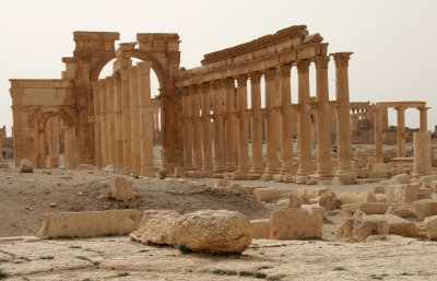 behind the main gate/Palmyra