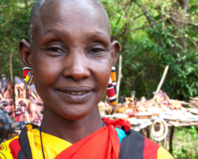 Masai trinket seller
