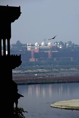 Red Fort from the Taj