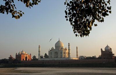 Taj from across the Yamuna River