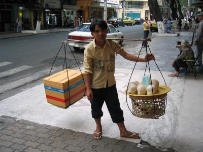 Saigon/coconut seller