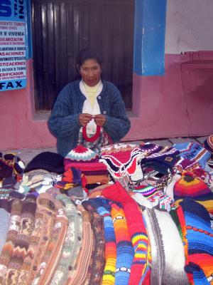 Puno woolen goods market
