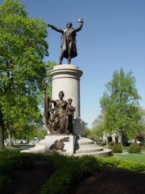 Memorial to Francis Scott Key, author of The Star Spangled Banner, Frederick, Ma