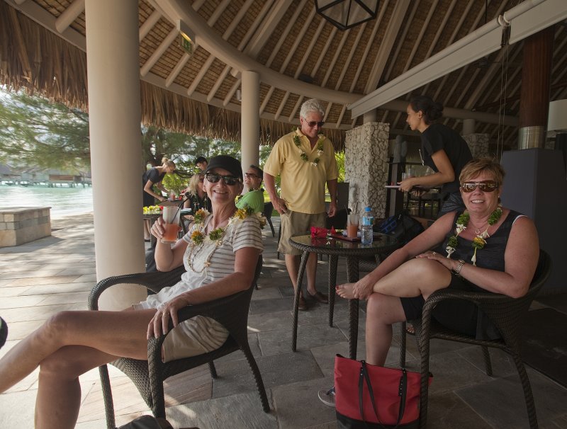 Check In at Intercontinental Resort Thallaso Bora Bora