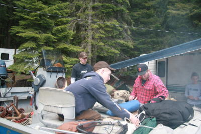 Packing up camp