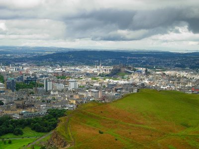 view over Edinburgh from Arthur's Seat