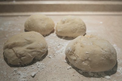 homemade gluten-free doughnuts, stage one