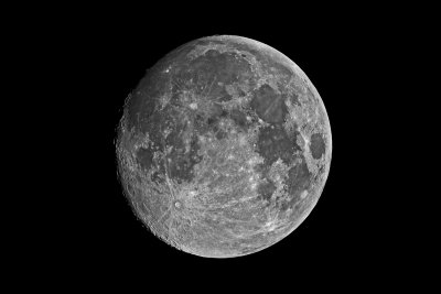 Moon imaged in Ha light