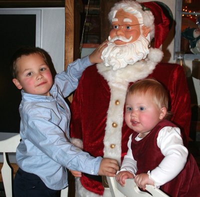  santa w kids