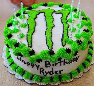 Ryders Monster Energy Birthday Cake