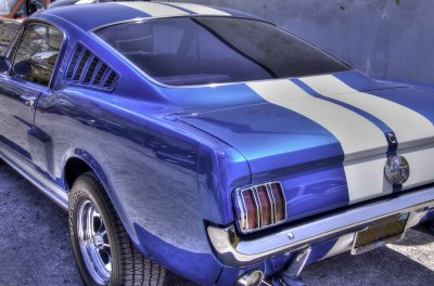 blue mustang 2+2