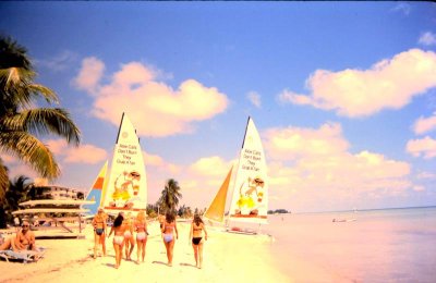 Spring Break/ Smather's Beach, Key West, Florida   card # 304
