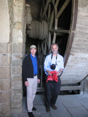 Mont-Saint-Michel human hamster wheel