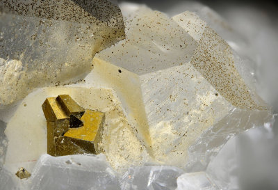 Pyrite, Calcite