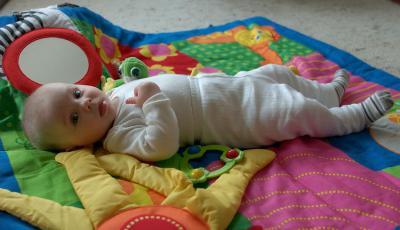 I love my play mat - thanks Pam and Bob!