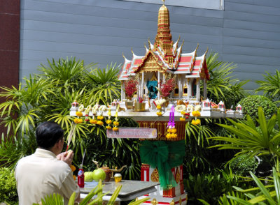 Praying in Bangkok