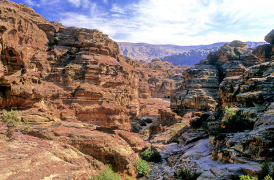 Petra Canyon view