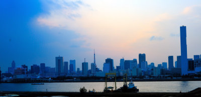 Cloudy Sunset over Tokyo