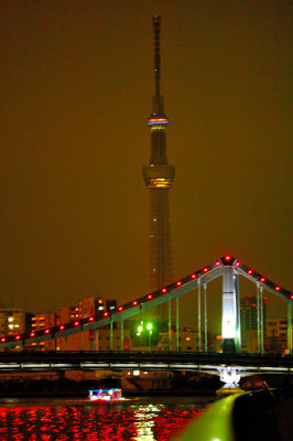 New Tower in Cloudy Night