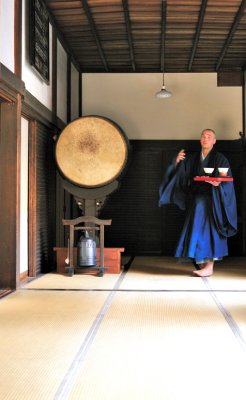 Zen Priest in Zen Temple