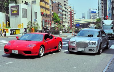 The Ferrari and the Bentley...