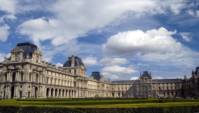 Louvre Courtyard with Pyramid