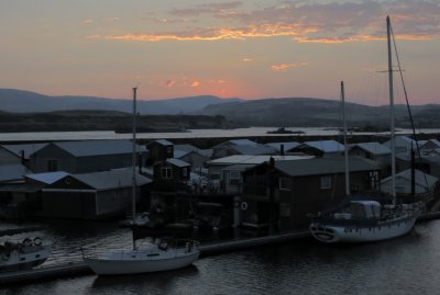 Sunrise Over River - The Dalles