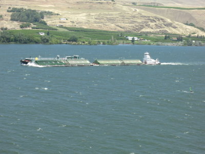 Barge Moving Goods