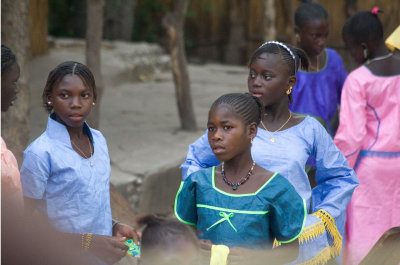 Young girls celebrating Tabaski in Toubacouta