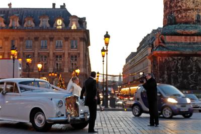 Wedding in the dusk - Place Vendôme
