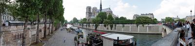 Paris - Notre-Dame depuis le Pont de l'Archevêché