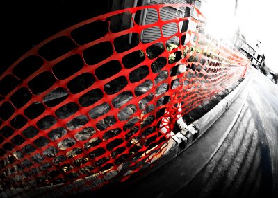 Fisheye roadworks