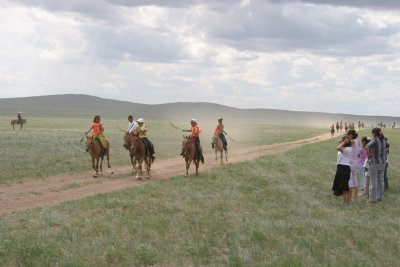 Nut brown girl leading them home