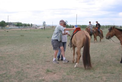 Horse is pleased that's over!