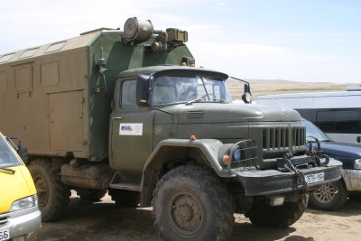 Ex Soviet army truck used for sample run to Ulaan Baatar