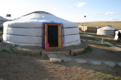The little gir on the steppe