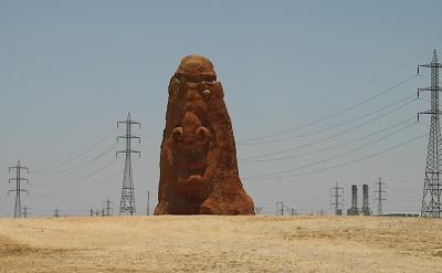 Statue. Ramat Hovav in the Negev (Israel)