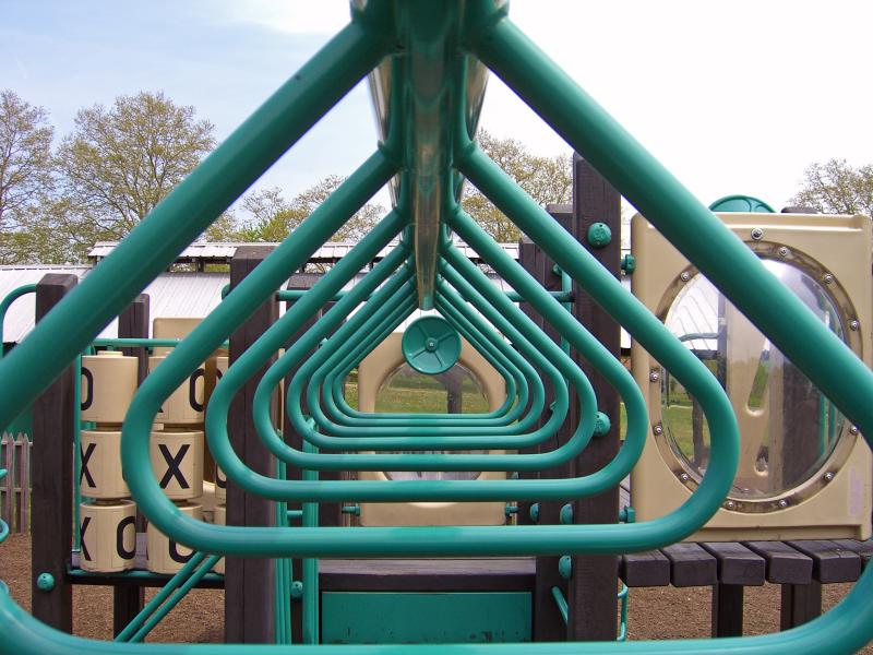 Triangle monkey bars<br>4-25-06