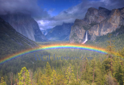 Yosemite Valley Tunnel View Rainbow