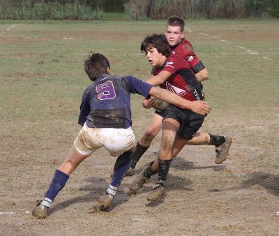 My son Francesco playing rugby