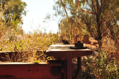 bridge structure at Two Wells on Old Ghan Railway